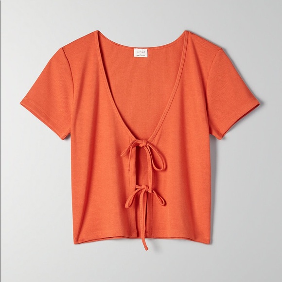 Aritzia Wilfred free tie top - Picture 4 of 8